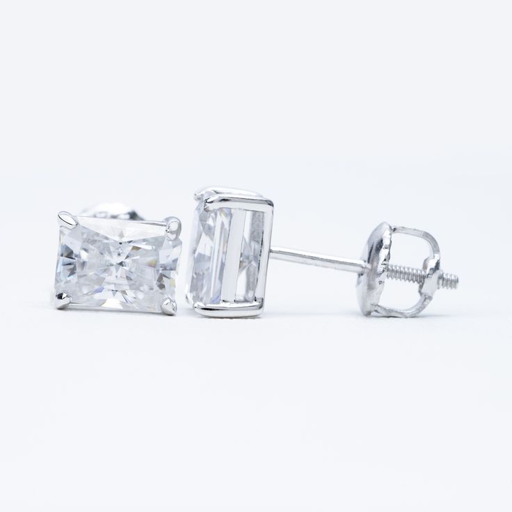 2 CT DEW Moissanite Radiant Cut Stud Earrings - Certified - https://bit.ly/3nYsVps 20% off - LIMITED Time Rectangular Cubic Zirconia Earrings As Gift, Silver Radiant Cut Diamond Earrings, Classic Rectangular Cubic Zirconia Earrings, Silver Radiant Cut Lab Grown Diamond Jewelry, Silver Moissanite Baguette Cut Earrings, Diamond White Radiant Cut Cubic Zirconia Earrings, Radiant Cut Cubic Zirconia Diamond White Earrings, Radiant Cut Cubic Zirconia Diamond Cut Earrings, Classic Rectangular Brilliant Cut Diamond Earrings