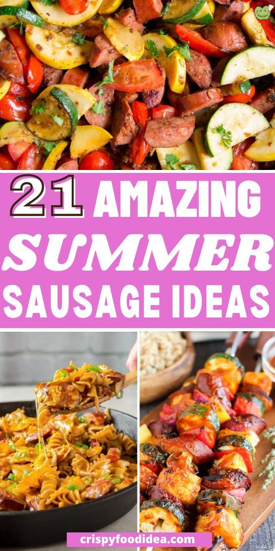 These amazing summer sausage recipes are best for meal prep and for healthy eating. What To Do With Summer Sausage, Rope Sausage Recipes, Venison Summer Sausage Recipe, Hot Sausage Recipes, Grilled Sausage Recipes, Beef Sausage Recipes, Summer Sausage Recipes, Easy Sausage Recipes, Turkey Sausage Recipes