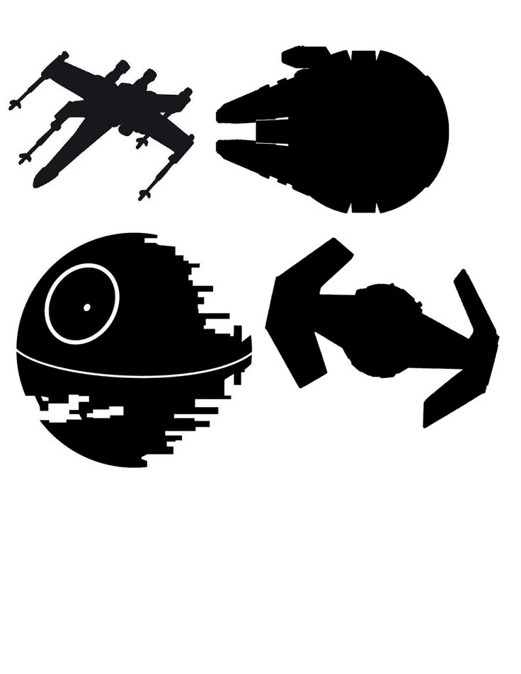 the silhouettes of different types of aircraft are shown in black on a white background