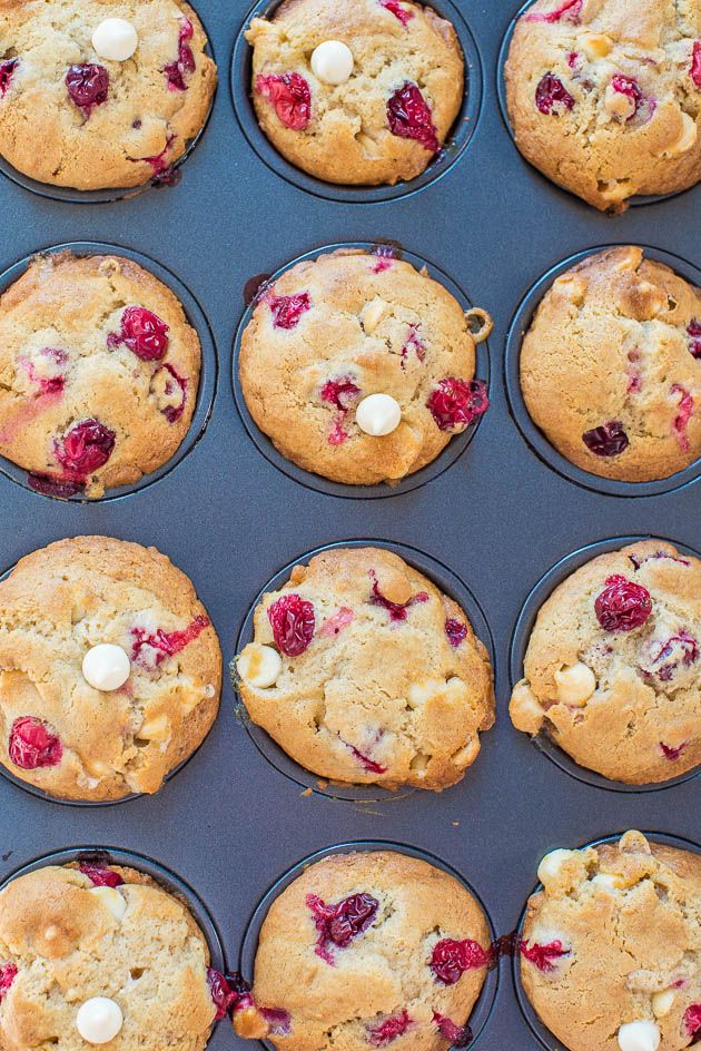 muffins with white chocolate and raspberries in a baking pan, ready to be baked