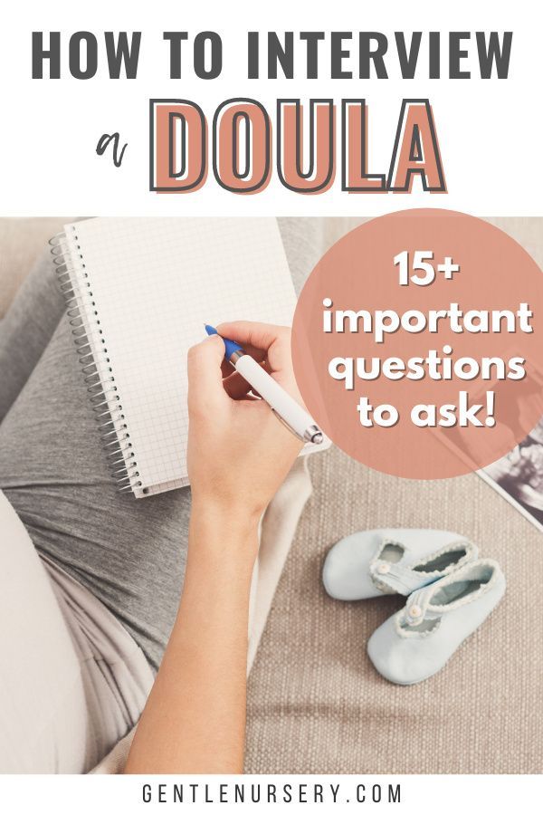 a person writing on a notebook with the words how to interview a doula