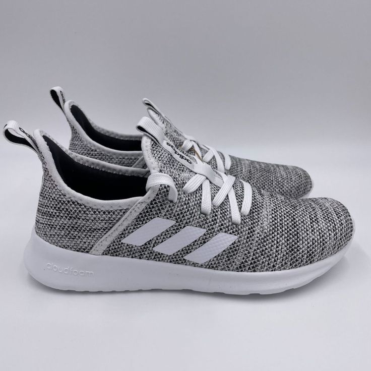 Adidas Cloudfoam Pure Grey / White Womens Shoes Brand New, With Original Box. Product Code: Db0695 Price Is Firm. Fast And Professional Shipping! Will Ship Next Business Day. Check Out My Closet For Models Such As Ultraboost Nmd R1 Swift Run Both Mens And Womens Shoes White Athleisure Running Shoes With Textured Sole, Adidas Casual Running Shoes With Textile Upper, Adidas Casual Textile Running Shoes, Casual Adidas Textile Running Shoes, Comfortable Slip-on White Running Shoes, Comfortable White Lace-up Running Shoes, Comfortable White Running Shoes With Laces, White Slip-on Running Shoes With Textured Sole, White Textile Running Shoes With Boost Midsole