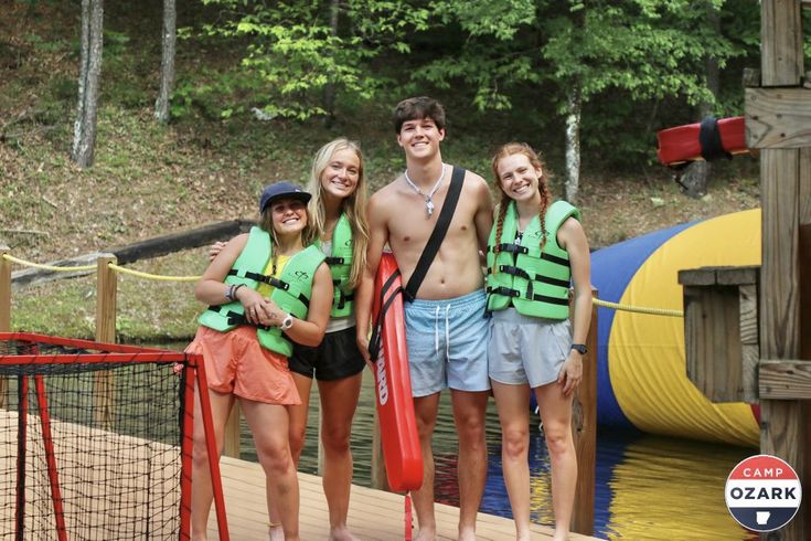 Summer camp lake lifeguards Summer Camp Staff, Lifeguard Aesthetic, Camp Ozark, American Summer Camp, Summer Camp Aesthetic, Camp Memories, Camp America, Aesthetic Lake, Adventure Camp