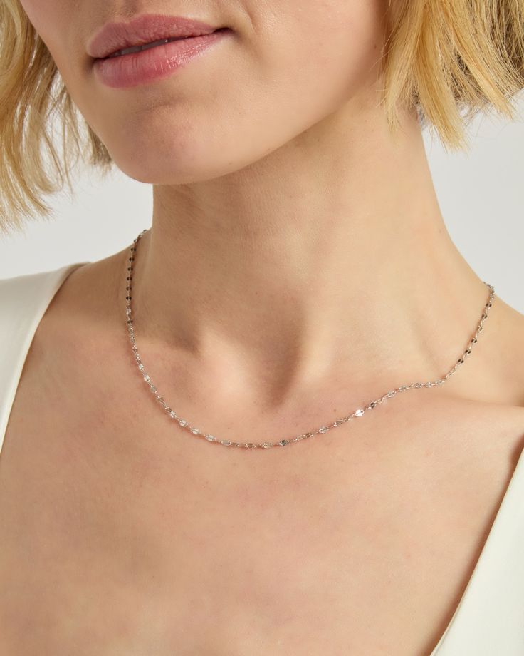 Add a touch of understated elegance to your look with the delicate Fish Lips Chain handcrafted from sterling silver. Wear it alone for a minimalist sparkle or layer it with one of our many pendants and charms for a personalized and chic look. Metal: Sterling silver Chain Width: 1mm Chain Length: 16" Style #: Tr Fish Lips, Hook Bracelet, Understated Elegance, Handmade Design, Sterling Silver Chain, Chain Lengths, Chain Length, Sterling Silver Chains, Sterling Silver Jewelry