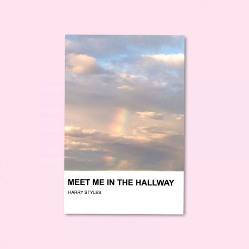 a book cover with the title meet me in the halfway written on it, against a pastel pink background