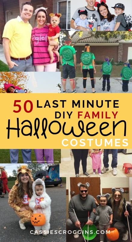 50 last minute diy family halloween costumes