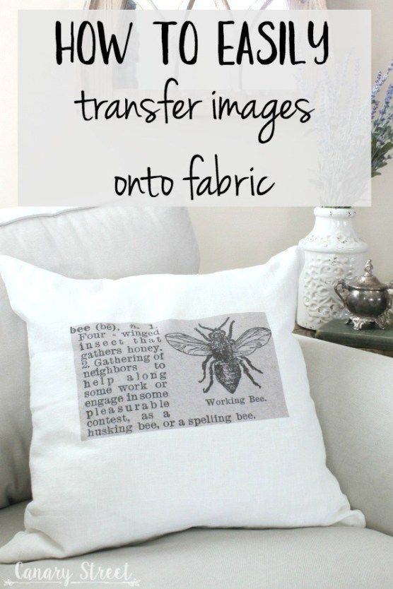 how to easily transfer images onto fabric