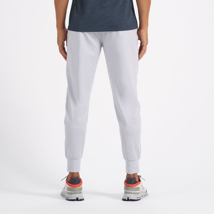 Restocking Mid-March. A fresh take on athleisure and a staple in your wardrobe, the Sunday Performance Joggers are premier in fit, function and soft stretch. The shorter inseam will keep you moving with less bulk around your ankles; these joggers offer equal parts of style and comfort. | Sunday Performance Jogger Pants | Platinum Heather Vuori makes premium performance apparel inspired by the active Coastal California lifestyle; an integration of fitness, surf, sport, and art. Breaking down the Functional Athletic Fit Joggers With Elastic Waistband, Sports Joggers With Elastic Waist And Tapered Leg, Athleisure Joggers With Moisture-wicking, Functional 4-way Stretch Joggers For Jogging, Functional Comfort Stretch Joggers For Workout, Functional Moisture-wicking Midweight Joggers, Functional Midweight Moisture-wicking Joggers, Sporty Tapered Leg Joggers With Go-dry Technology, Sporty Midweight Joggers With Elastic Waistband