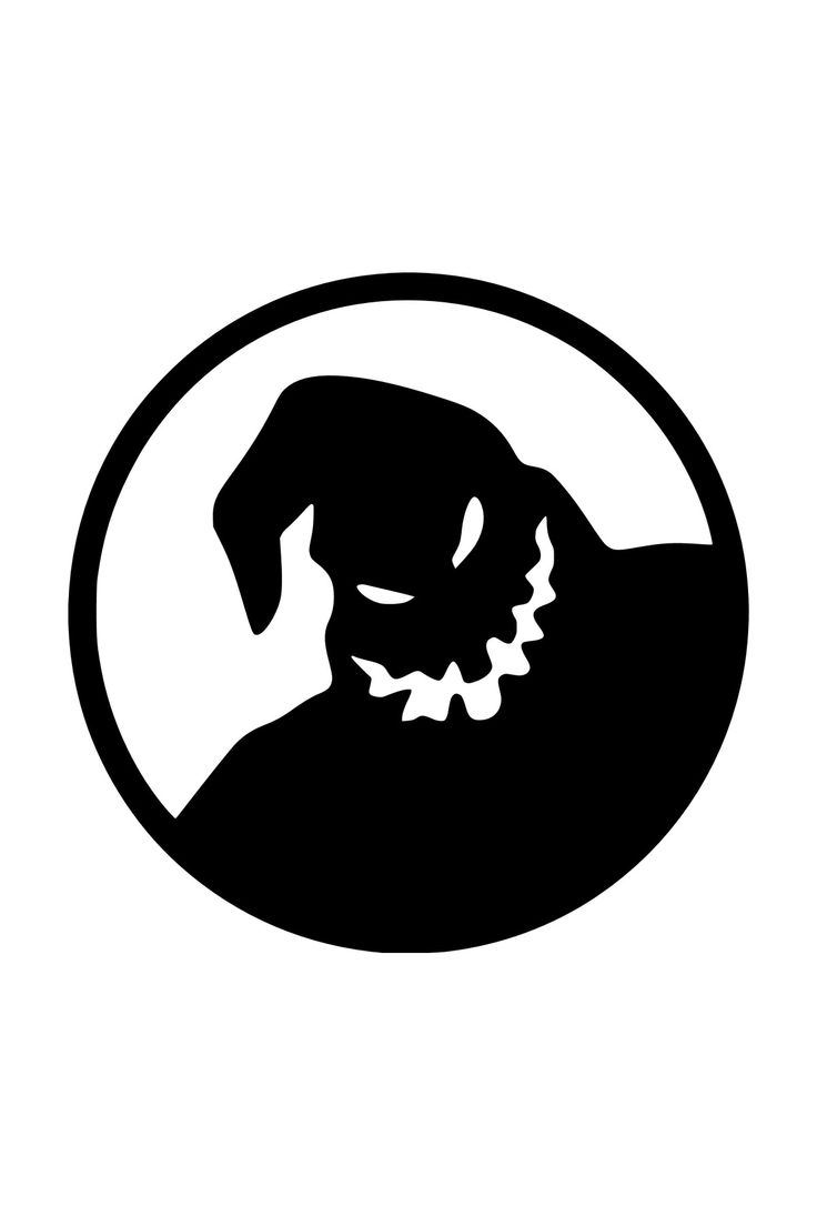 a black and white image of a dog with its head in a circle on a white background