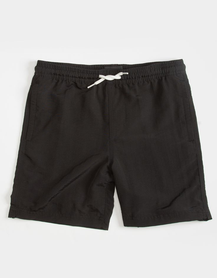 Rsq Nylon Shorts. Elastic Drawstring Waist. Welt Hand Pockets. Back Right Patch Pocket. Woven Label Above Pocket. Approx. Inseam: 6". 100% Nylon. Machine Wash. Imported. Casual Swim Trunks With Adjustable Waist For Beach, Casual Beach Swim Trunks With Adjustable Waist, Casual Swimwear With Adjustable Waist And Shorts, Casual Swimwear With Adjustable Waist, Casual Swimwear With Adjustable Waist And Short Shape, Stretch Cotton Swim Trunks With Elastic Waistband, Summer Nylon Bottoms With Adjustable Waist, Casual Cotton Swim Trunks With Elastic Waistband, Sporty Cotton Swim Trunks For Spring