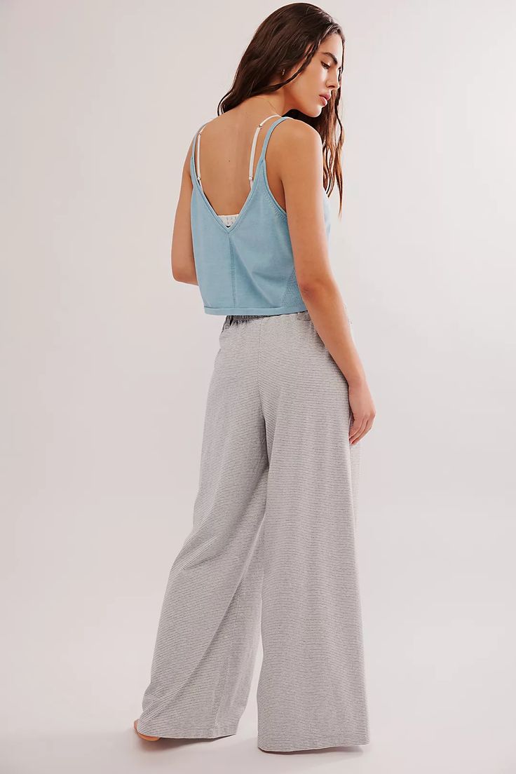 Out And About Pants | Free People Solid Color Wide Leg Sleepwear For Relaxation, Cotton Wide-leg Sleepwear For Lounging, Solid Wide Leg Sleepwear For Spring, Solid Color Wide Leg Sleepwear For Spring, Cotton Wide Leg Sleepwear For Lounging, Casual Wide Leg Sleepwear For Spring, Cotton Wide Leg Sleepwear For Relaxation, Comfortable Solid Color Wide Leg Sleepwear, Wide Leg Cotton Sleepwear For Relaxation