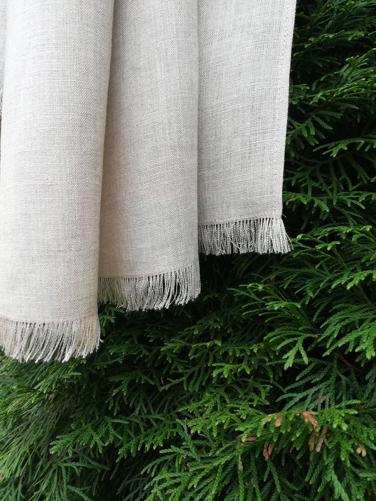 "Beautiful Natural linen color linen scarf with fringes. This natural linen color scarf is lightweight and soft and made from 100% pure linen. Stylish fashion trend for men or women outfit. It will not shrink, because it is pre-washed in 40o water. Adorable wrinkle. Edges are frayed for more casual look and fixed to prevent further fraying. Dimensions: approximately 18\" wide x 78\" long [45 x 200 cm] Care instructions: - gentle wash cycle - preferably lukewarm water - straighten and hang to dry Beige Bohemian Cotton Scarf, Casual Green Handmade Scarf, Bohemian Beige Linen Scarf, Bohemian Hand-dyed Scarves For Spring, Green Hand Dyed Bohemian Scarf, Boho Scarf, Linen Scarf, Damen Outfit, Women Scarf