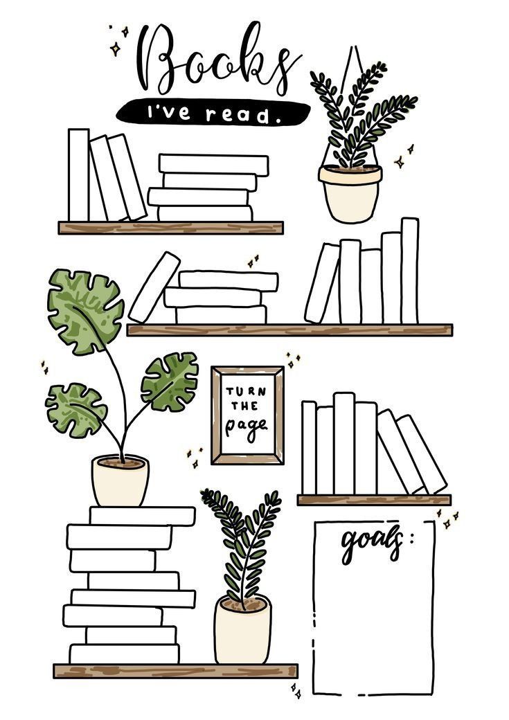 some books and plants on shelves with the words books i've read above them