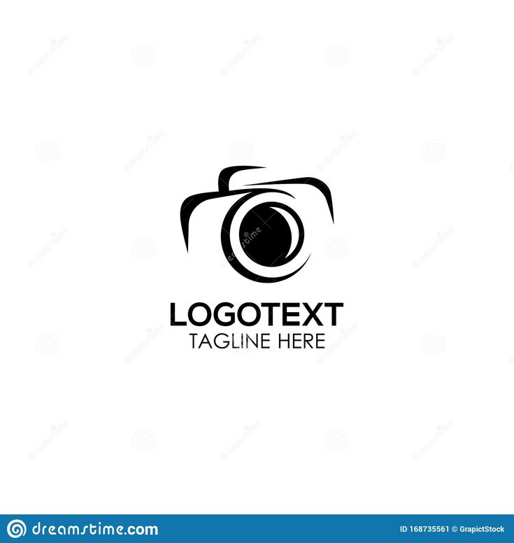 a camera logo with the word logo next to it