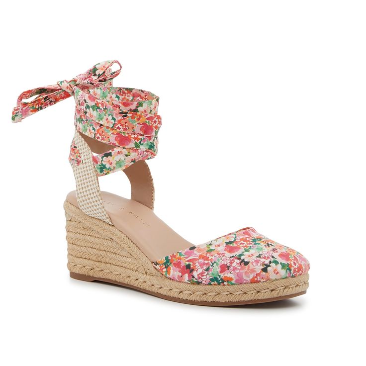 Kelly & Katie-Goldie Espadrille Wedge Sandal Elevate summery looks with the Goldie espadrille wedge sandal from Kelly & Katie. The espadrille wedge and textile design add that boho touch to finish off your fit with laidback vibes. Spring Day Out Espadrille Sandals, Casual Wedge Sandals With Floral Print, Summer Style Wedge Sandals For Spring, Casual Floral Print Wedge Heel Sandals, Casual Floral Print Wedge Sandals, Casual Floral Print Sandals For Spring, Summer Straw Wedge Heel Espadrilles, Spring Day Out Ankle Strap Espadrilles, Spring Beach Sandals With Floral Print