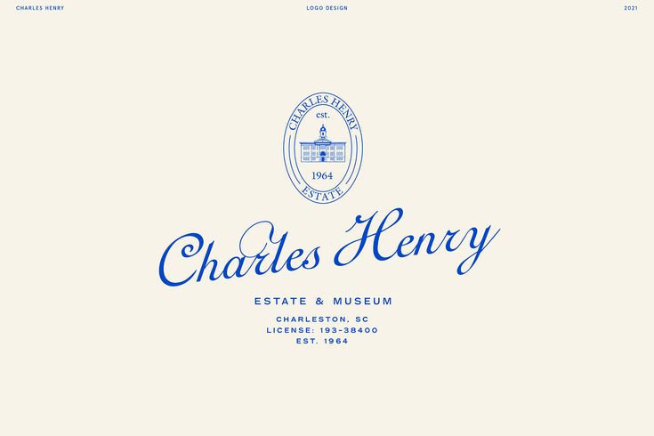 the logo for charles henry estate and museum