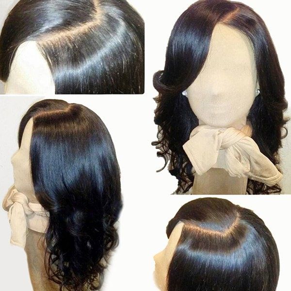 Curling Straight Hair, Side Parting, Wig Ideas, Weave Styles, Fashion Site, Human Wigs, Frontal Hairstyles, Wave Wig, Braid Hair