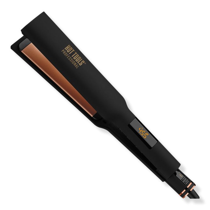 Professional Rose Gold 1-1/2'' Extra Long Flat Iron - Hot Tools | Ulta Beauty Hot Tools Flat Iron, Hot Tools Straightener, Hot Tools Curling Irons, Lasting Curls, Hair Care Tools, Hair Straighteners Flat Irons, Hair Tool, Hair Straightening Iron, Straighten Iron