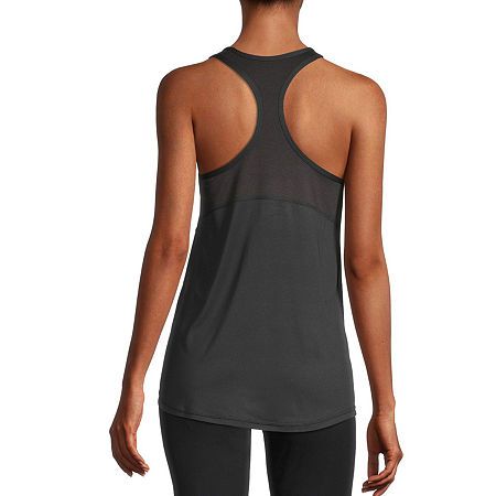 Add a chic sporty touch to workouts wearing this Xersion women's petite tank top. Crafted from a breathable, soft stretch-jersey with quick-dry properties thanks to its Everair technology, this sleeveless top has contrasting colored inserts and a u-neckline. Team it with your favorite workout leggings or shorts. Features: Breathable, Quick Dry, RacerbackClosure Type: Pullover HeadFit: Loose FitNeckline: U NeckSleeve Length: SleevelessApparel Length: 25 Inches - Front, 26 Inches - BackFiber Conte Sleeveless Nylon Activewear For Running, Sleeveless Nylon Activewear For Training, Sleeveless Nylon Activewear For Yoga, Sleeveless Nylon Activewear For Workout, Stretch Racerback Activewear For Workout, Racerback Activewear With Mesh Back For Gym, Nylon Tank Top For Light Exercise, Racerback Activewear With Mesh Back For Workout, Stretch Racerback Tank Top For Sports