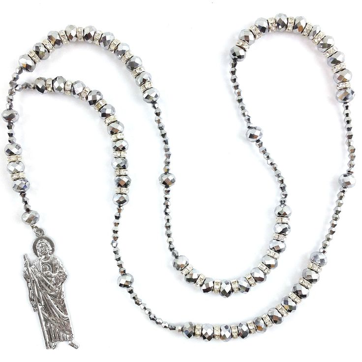 PRICES MAY VARY. Beautiful rosary necklace for prayers, events, gatherings San Judas Many different colors Jude the Apostle Christianity Beautiful rosary necklace for prayers, events, gatherings Affordable Spiritual Rosary For Meditation, Silver Rosary With Round Beads For Meditation, Silver Beaded Rosary For Meditation, Spiritual Rosary With Spacer Beads, Silver Rosary With Faceted Beads, Silver Rosary With Faceted Round Beads, Beautiful Rosary, Rosary Necklace, Flower Of Life