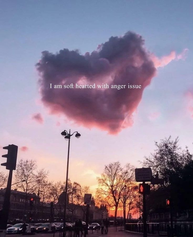 a cloud shaped like a heart with the words i am not heard with anger issue