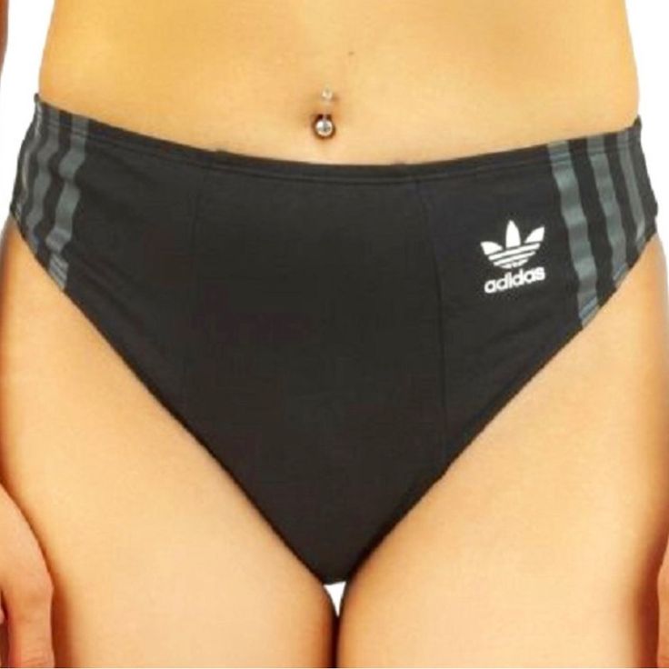 Brand New!! With Tags! Slip Into Comfort When Wearing This Adidas High Waisted Brief That You'll Never Want To Take Off. Adidas Logo On Right Side Hipster Silhouette 95% Cotton, 5% Spandex Machine Wash Adidas Black Swimwear For Swimming, Sporty Black Adidas Swimwear, Fitted Black Adidas Swimwear, Adidas Black Fitted Swimwear, Adidas Originals Logo, Adidas High, High Waisted Briefs, Adidas Trefoil, Adidas Logo