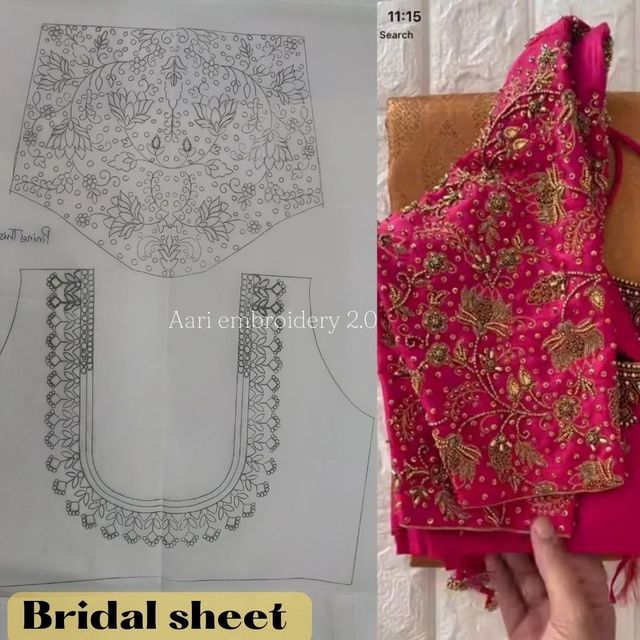 Aari Embroidery 2.0 on Instagram: "Bridal tracing paper full aari work details plastic paper Long time use Aari embroidery 2.0 The next Level of Art #aariembroidery2_0 #aariwork #blousedesigns #bridalmakeup #bridalblouse #aariembroidery #aariembroiderytutorial #trending #viral #instagram #love #explorepage #instagood #explore #fashion #follow #tiktok #like #likeforlikes #followforfollowback #photography" Aari Work Tracing Paper Designs, Maggam Work Tracing Designs For Blouse, Aari Blouse Tracing Paper, Maggam Work Tracing Paper, Aari Work Trace Paper Designs For Blouse Hand, Trending Aari Work Designs, Trace Design For Aari Work, Trace Aari Design, Tracing Pattern For Aari Work