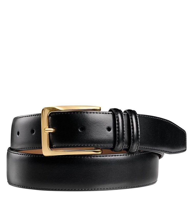 From Johnston & Murphy&#x2C; this belt features:genuine leatherstitched edges and a zinc alloy bucklepolished brass finish1 3/8" widecoordinates with Johnston & Murphy "Hayes" dress shoeImported. Johnston Murphy, Black Leather Belt, Dillard's, Polished Brass, Leather Belt, Hair Inspo, Zinc Alloy, Clothing Accessories, Belts