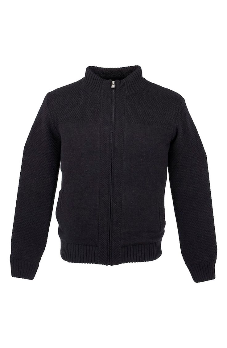 Layer this cozy, yet sharp full zip moto space dye sweater over virtually anything in your closet. Fit: this style fits true to size. . Funnel neck with ribbed knit collar . Long sleeves with ribbed knit cuffs. Front zip closure . Split kangaroo pocket . Knit construction. Ribbed knit hem. Approx. 26" length (size M). Imported Dry clean Shell: 100% acrylic Lining: 100% polyester Fall Cardigan With Zipper Closure For Cold Weather, Winter Knit Cardigan With Zipper Closure, Black Zipper Closure Sweater For Fall, Black Zipper Sweater For Fall, Knit Outerwear With Zipper Closure For Fall, Fall Knit Outerwear With Zipper Closure, Knit Long Sleeve Cardigan With Zipper Closure, Black Zipper Closure Casual Cardigan, Black Cardigan With Zipper Closure