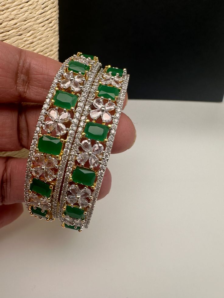 Traditional Bangles comes in set of 4Color : GoldSize : Size : 2.4Stones : AD Red Stones Green Bangles, Traditional Bangles, Red Stones, Bangles Indian, American Diamond, Red Stone, Social Events, Indian Jewelry, Diamond White