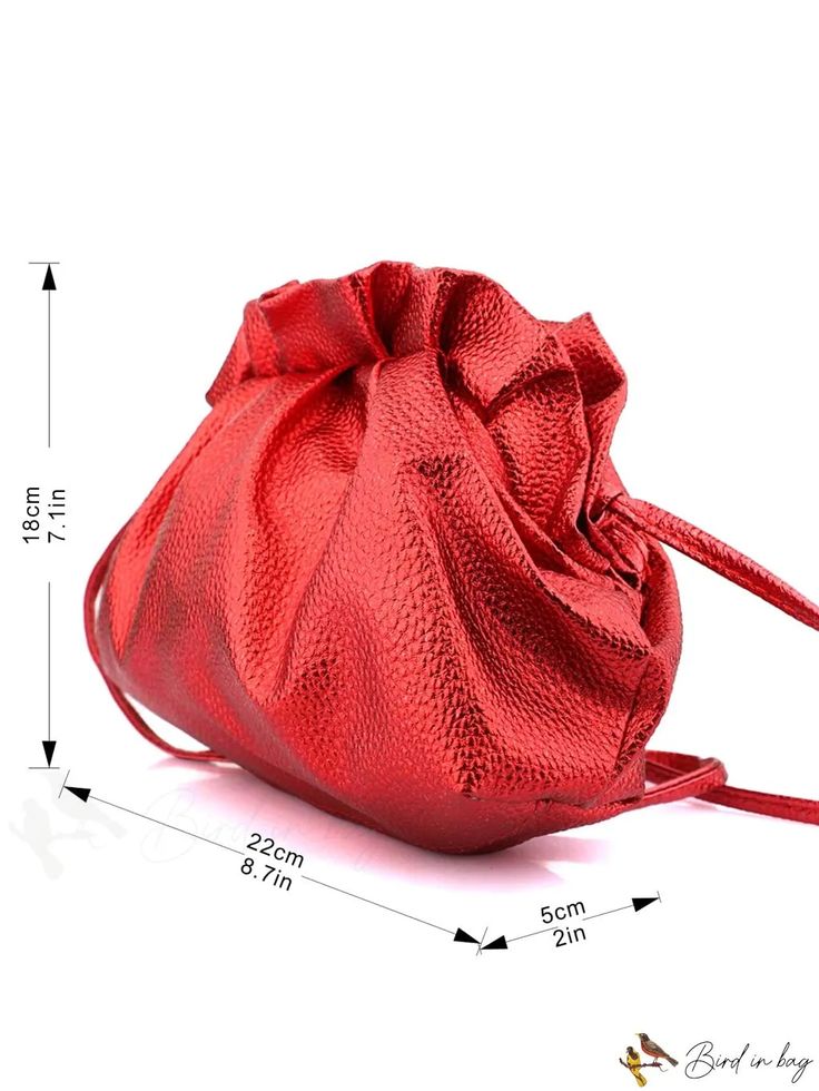 BirdinBag - Stylish Red Kiss Lock Clutch: A Small Fashionable Bag for Everyday and Shopping Casual Tote Bag For Party, Casual Tote Party Bag, Casual Party Tote Bag, Valentine's Day Shoulder Bag With Removable Pouch, Casual Crossbody Shoulder Bag For Valentine's Day, Red Travel Bag For Valentine's Day, Trendy Red Shoulder Bag For Valentine's Day, Casual Satchel Party Bag, Casual Valentine's Day Crossbody Shoulder Bag