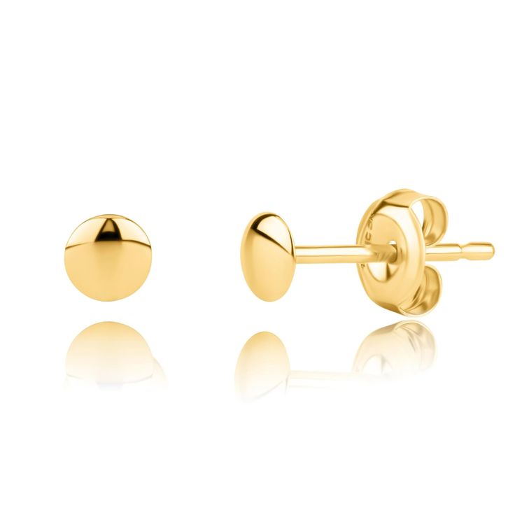 PRICES MAY VARY. SOLID GOLD EARRING - These 14k solid gold stud earrings measure 4MM and are made of real gold and stamped with "14K" on the post. 14k stud earrings can be stacked with other pieces, making them a versatile addition to your jewelry collection. SUPER SECURE & COMFORTABLE: Designed for 24/7 wear, these real gold stud earrings ensure both security and comfort, allowing you to effortlessly flaunt them day and night. HYPOALLERGENIC & NON-TARNISHING: These gold earrings for girls are 1 Dot Earrings, Gold Earrings For Women, Earrings For Girls, Solid Gold Earrings, Gold Stud Earrings, Gold Dots, Stud Earrings For Women, Broken Chain, Gold Earring