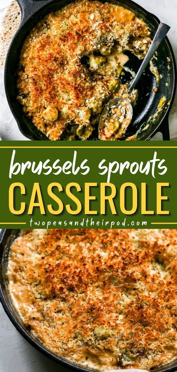 Out of Thanksgiving side dish ideas? This Brussels Sprouts Casserole with bacon, cheese, and a crispy panko topping is absolutely delicious! Pin this Thanksgiving dinner party recipe! Thanksgiving Brussel Sprouts, Brussels Sprouts Casserole, Brussel Sprout Casserole, Thanksgiving Casserole, Crispy Brussel Sprouts, Best Thanksgiving Recipes, Thanksgiving Side Dish, Bacon Brussel Sprouts, Healthy Holiday Recipes