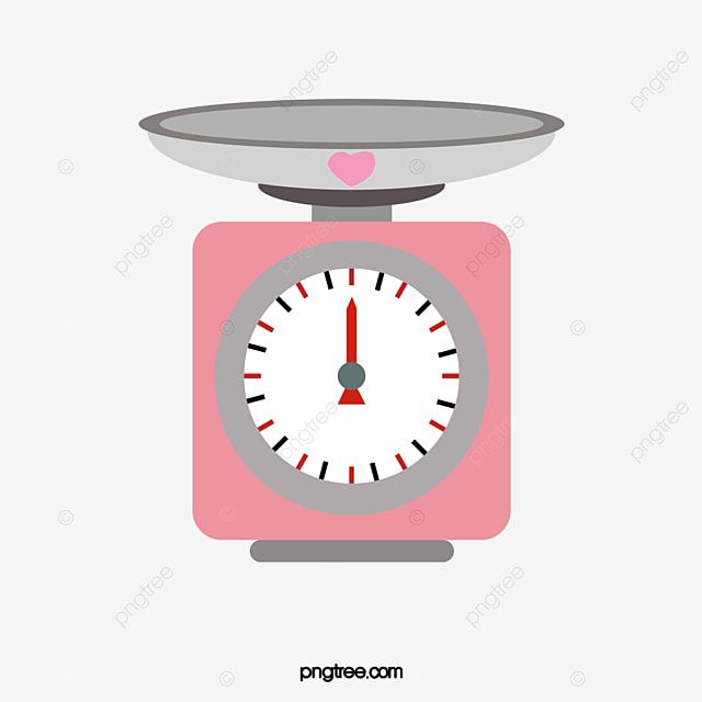 a pink scale with a heart on the top, weighing, weight png and psd