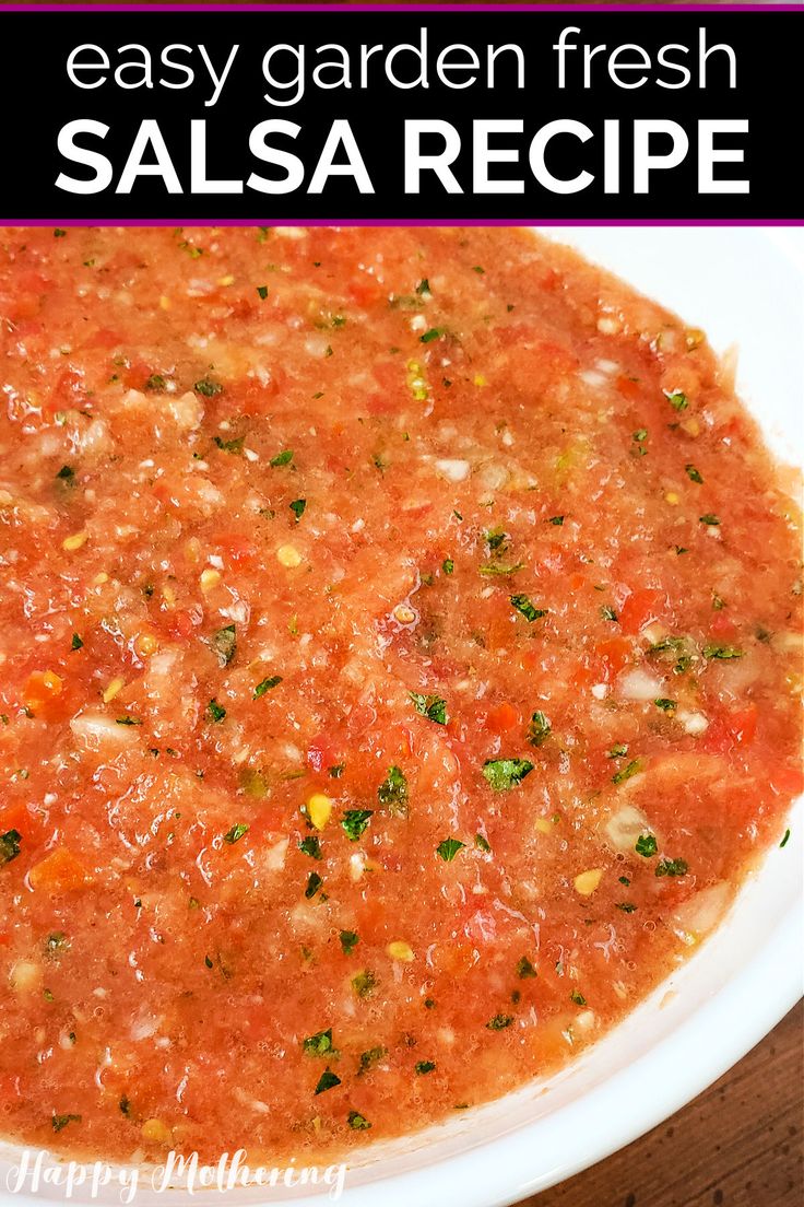 this easy garden fresh salsa recipe is the perfect way to enjoy it