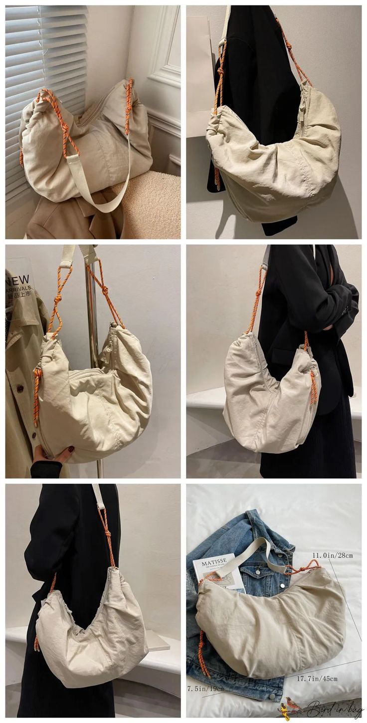 BirdinBag – Versatile Unisex Crossbody Bag with Ample Storage Space – Bird in Bag Functional Beige Shoulder Bag With Mobile Phone Pocket, Versatile Canvas Shoulder Bag For School, Hobo Tote Bag With Mobile Phone Pocket For Errands, Large Capacity Crossbody Shoulder Bag For Errands, Canvas Baguette Shoulder Bag For Daily Use, Functional Mobile Phone Tote Shoulder Bag, Beige Canvas Shoulder Bag With Adjustable Handle, Versatile Hobo Tote Bag With Phone Holder, Large Capacity Canvas Pouch Shoulder Bag