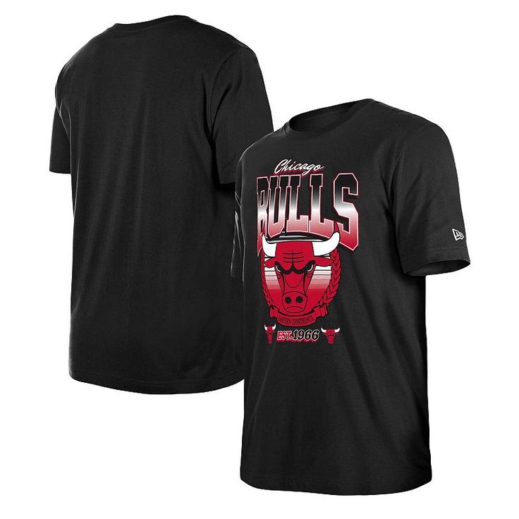 Add the ultimate top to your Chicago Bulls collection by grabbing this Summer Classics T-shirt by New Era. It offers a crew neckline for versatility and soft cotton material to keep you comfortable. The striking Chicago Bulls graphics on the chest let everyone know which squad has your heart on game days.Add the ultimate top to your Chicago Bulls collection by grabbing this Summer Classics T-shirt by New Era. It offers a crew neckline for versatility and soft cotton material to keep you comforta Fan Apparel Crew Neck T-shirt With Front Print, Fan Apparel T-shirt With Front Print And Crew Neck, Fan Apparel T-shirt With Crew Neck And Front Print, Black Crew Neck T-shirt With Front Print, Fan Apparel T-shirt With Graphic Print And Crew Neck, Fan Merchandise Graphic Tee With Crew Neck, Relaxed Fit Crew Neck Top For Fan Merchandise, Fan Apparel Tops With Logo Print And Crew Neck, Fan Apparel Tops With Front Print And Crew Neck