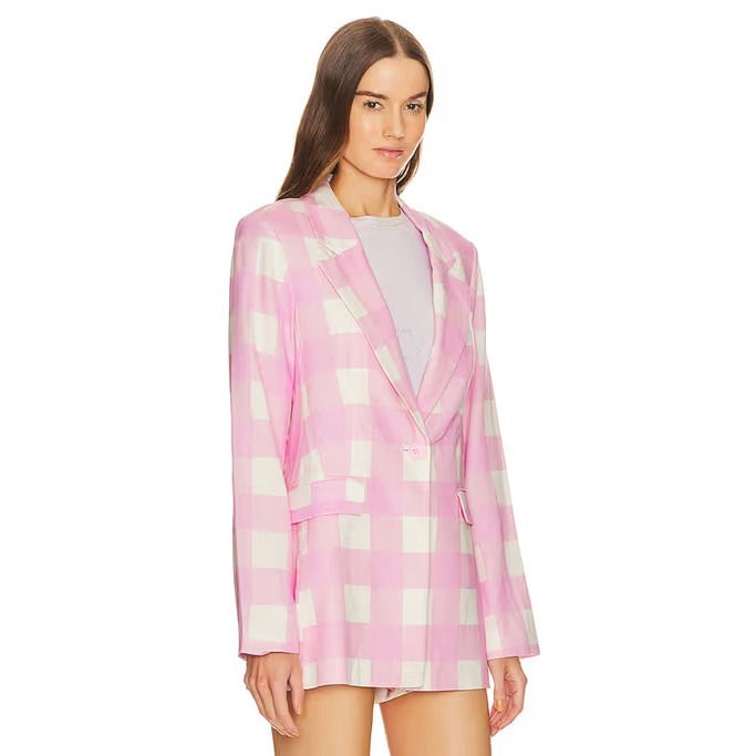 Kindly Note That The Price Is Firm, And Negotiations Are Not Accepted. This Product Is Brand New And Has Never Been Worn. Please Understand That Any Attempts To Change The Price Will Not Be Considered. Thank You. Sanctuary Womens Candy Gingham Long Sleeve Kora Blazer Jacket Size S Brand: Sanctuary Department: Women Color: Pink Size Type: Regular Size: S Type: Sanctuary Style: Basic Jacket Pattern: Check Fit: Regular Theme: Classic Material: 58% Linen, 42% Rayon Features: Single-Breasted Closure: Spring Fitted Houndstooth Blazer, Chic Houndstooth Outerwear For Spring, Trendy Plaid Outerwear For Spring, Fitted Houndstooth Blazer For Spring, Trendy Houndstooth Outerwear For Spring, Trendy Gingham Long Sleeve Outerwear, Plaid Long Sleeve Blazer For Spring, Plaid Blazer For Spring, Spring Fitted Plaid Blazer