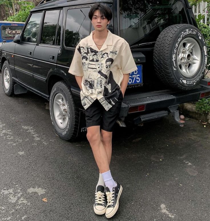 Kpop Summer Outfits Men, Summer Aesthetic Fits Men, Boys Casual Outfits Summer, Male Outfit Ideas Summer, Aesthetic Outfit Men Summer, Teenager Boys Outfits, Outfits Aesthetic Men Summer, Aesthetic Mens Outfits Summer, Guys Summer Fashion