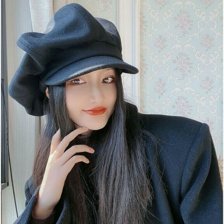 Lady Hat Cap Beret Wool Blend Newsboy Gatsby Flat Oversized Black Fashion Casual | eBay Hat Fashion Women, Lady Hat, Red Beret, Oversized Hat, Hat Beret, Hats Fashion, Family Brand, Beauty Hair Makeup, News Boy Hat