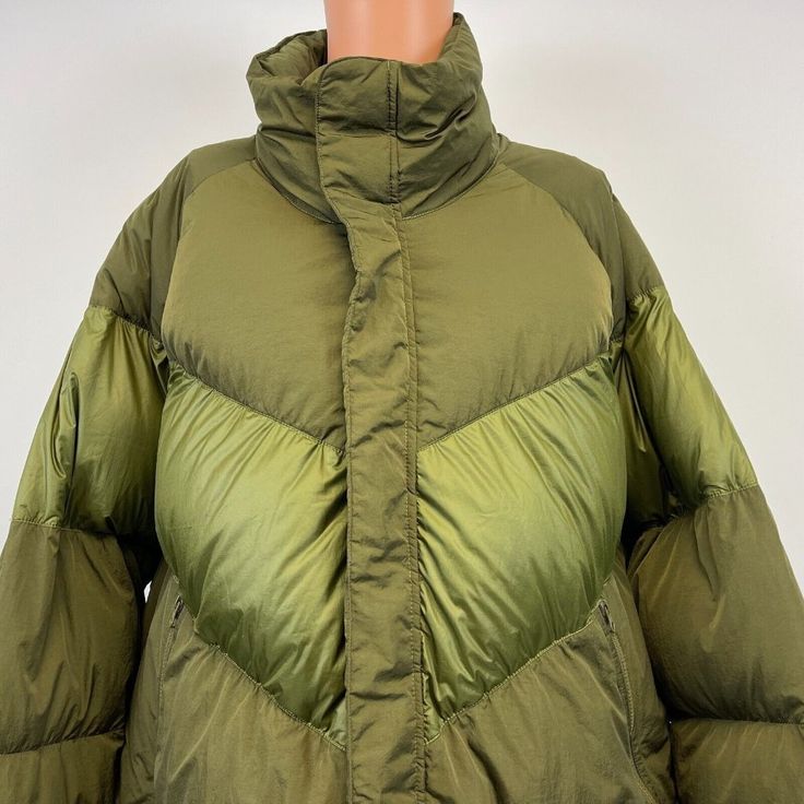 Nike Sportswear Down Puffy Jacket Size 2x Large Tall Measurements (Inches): Armpit-Armpit: 28" Top-Bottom: 37" New With Tag Sporty Duck Down Outerwear For Cold Weather, Sporty Down Outerwear With Padded Collar, Green Track Jacket For Winter Outdoor Activities, Sporty Duck Down Outerwear For Streetwear, Long Sleeve Down Outerwear For Winter Sports, Functional Green Puffer Jacket With Long Sleeves, Green Winter Track Jacket For Outdoor Activities, Green Winter Track Jacket For Outdoor, Sporty Green Long Sleeve Puffer Jacket