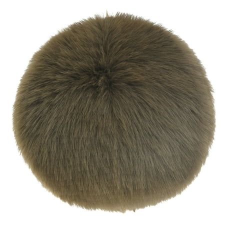 This cozy throw pillow is perfectly designed to bring a warm comfort into your home with its' shag fur fabric and soft brown color. This piece is a fun enhancement to your living room, offering dimension and style to your space. Size: 12 x 12. Circular Pillow, Green Linen Fabric, Faux Fur Decor, Comfy Space, Cozy Throw Pillows, Fox Hair, Fur Decor, Throw Pillow Inserts, Faux Fur Throw Pillow