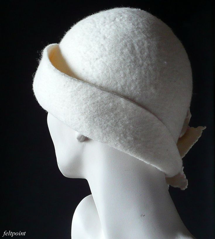 White felt hat, womens hat, Felted Hat, Wedding hat felt hat Cloche Hat Art Hat White Hat La belle epoque Art Deco 1920s hat Art Hats White hat cloche 1920's hat Gatsby hat Mother of the bride Hats&Caps Accessories Handmade Great, very flattering hat ! Adapts to the head ! Special and unique ! Sophisticated and elegant ! My other hats you can find here: https://www.etsy.com/shop/Feltpoint?ref=hdr_shop_menu&section_id=17484098 On order I can make a hat in a different size and color. As th White Fitted Felt Hat With Curved Brim, Elegant White Felt Hat For Winter, White Brimmed Felt Hat For Formal Occasions, Classic White Hat Bands For Winter, White Wide Brim Felt Hat For Formal Occasions, Winter Fascinator With Curved Brim, White Short Brim Felt Hat For Winter, Elegant White Brimmed Felt Hat, White Classic Mini Hat With Curved Brim