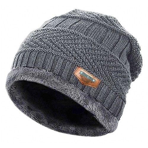 Season:Winter; Gender:Men's; Quantity:1pcs; Style:Skullies  Beanies,Travel; Hats Category:Beanie Hat; Occasion:Outdoor,Vacation; Material:Cotton; Function:Warm,Windproof; Pattern:Plain; Front page:FF; Listing Date:09/20/2023 Windproof Beanie Hat One Size, Warm Brimmed Beanie For Outdoor, Warm Outdoor Hat One Size, Warm Outdoor Beanie, Warm Winter Hats One Size, Outdoor Acrylic Beanie, Casual Windproof Hat One Size, One Size Hat For Winter Cold Weather, Gray Crochet Winter Hat, One Size