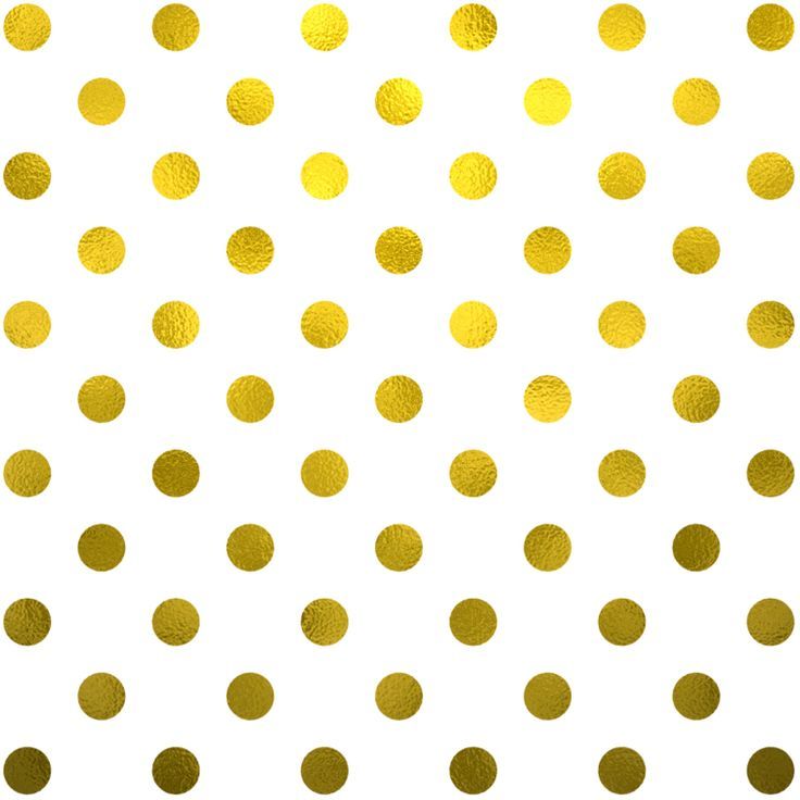 gold polka dot pattern on white background