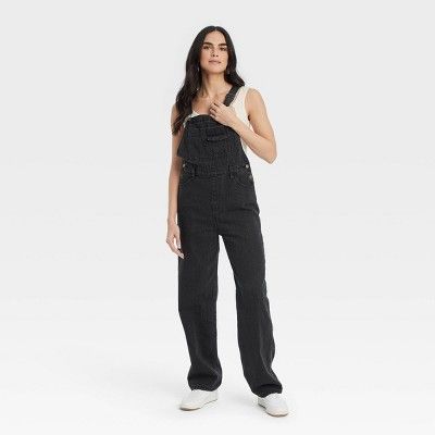 Women's 90's Baggy Jumpsuit - Universal Thread™ Black 00 : Target Cotton Shortalls With Relaxed Fit For Fall, Fall Cotton Shortalls In Relaxed Fit, Casual Relaxed Fit Shortalls For Fall, Casual Relaxed Fit Shortalls, Casual Cotton Overall Shortalls, Cotton Overalls For Fall, Trendy Washed Cotton Shortalls, Casual Washed Black Cotton Overalls, Relaxed Fit Cotton Overalls