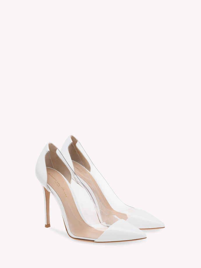 Buy PLEXI for USD 815.00 | Gianvito Rossi United States Modern High Heel With Translucent Outsole, Clear Leather High Heels, Modern 4-inch Heel Wedding Heels, Chic Clear Heels With Sculpted Heel, Clear Leather Heels For Evening, Modern Pointed Toe Heels For Wedding, Clear Leather Heels For Party, Chic Clear Heels, Fitted Clear Heels With Pointed Toe