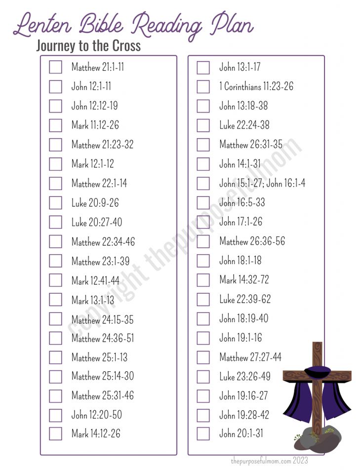 a printable bible reading plan with a cross and the words,'journey to the cross '