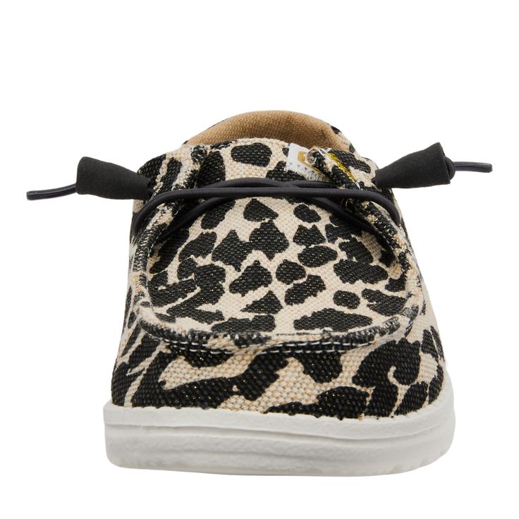 Seriously stylish, but wild at heart, the Wendy Leopard’s animal prints are the new neutral. A perfect combination of legendary comfort and effortless charm.Shoe Specs: Textile upper Elastic laces Lightweight outsole Flexible outsole Easy-on system Travel ready Removable foam insole Relaxed Fit: Ample roominess allows for laid-back, easygoing feel Cheetah Hey Dudes, School Uniform Shoes, School Uniform Kids, Women's Casual Shoes, Hey Dudes, Most Comfortable Shoes, Wide Shoes, Hey Dude, Elastic Laces