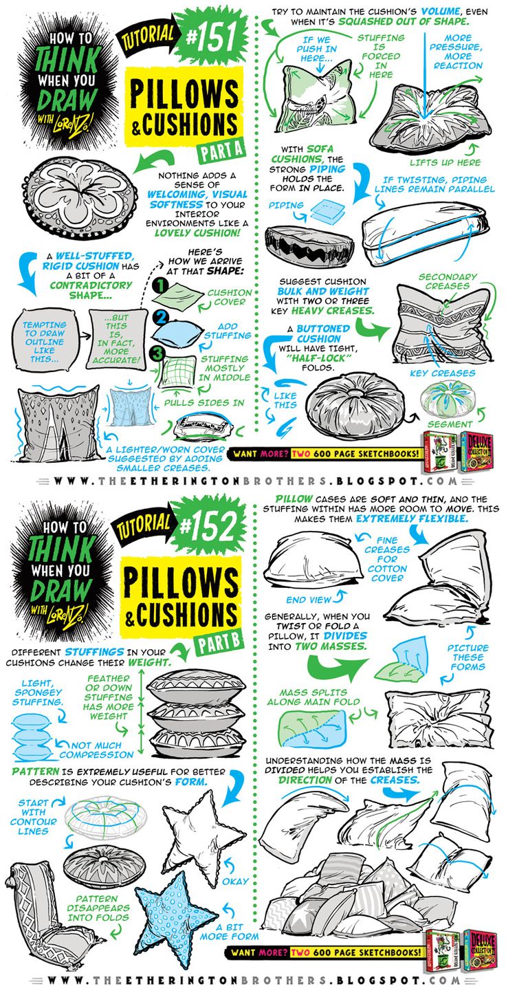 an advertisement with instructions on how to use pillows